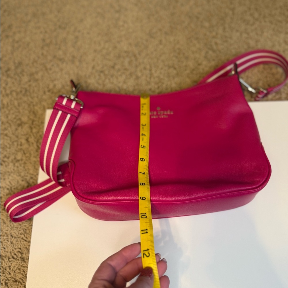 Kate Spade Rosie Crossbody Pebbled Leather Dark Raspberry - Picture 9 of 11